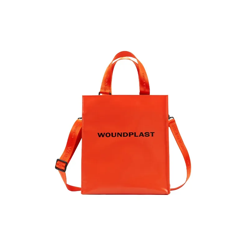 WPT PVC Totes Handbags Large Size Unisex Black-6