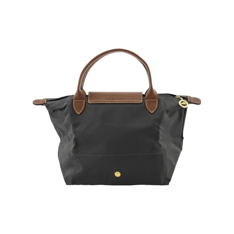 LONGCHAMP Fabric Dumpling Bag Handbags Small Size Women's Metal Gray-2
