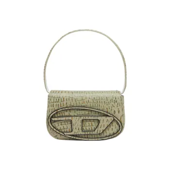 DIESEL Cow Leather 1DR Bag Crossbody Bag Shoulder Bag Women's Army Green
