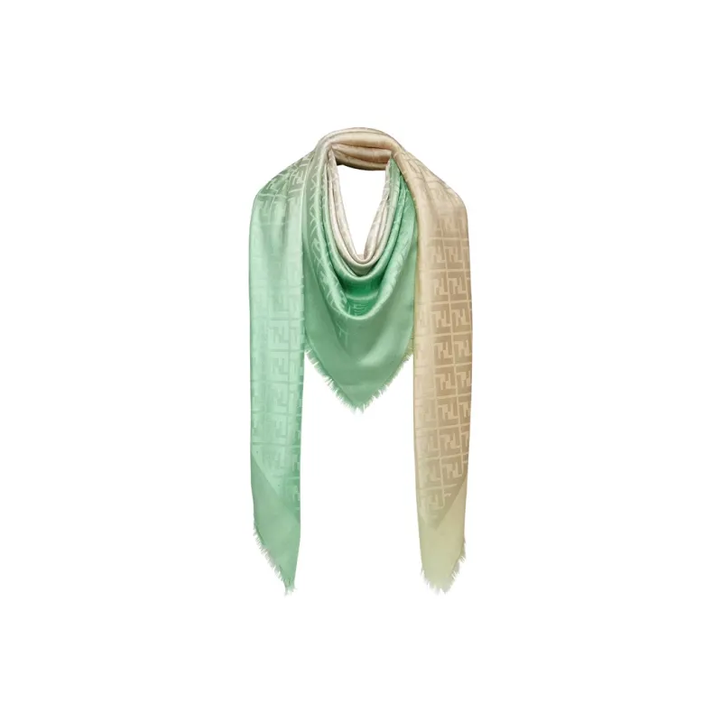 FENDI Shawls Women's Green/Umber-1