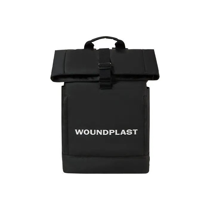 WPT PU Nylon Fabric Backpacks Large Size Unisex Black/White/Khaki-1