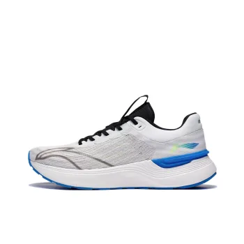 LiNing Light And Shadow Element Anti Slip And Wear Resistant Breathable Low Top Running Shoes Men's White Black Blue