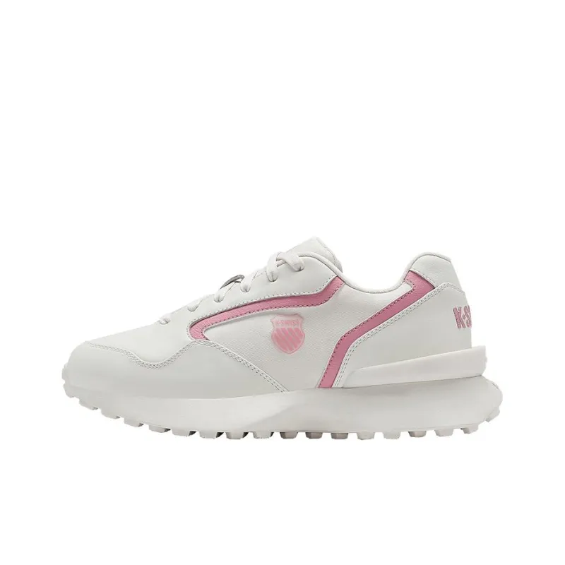 KSWISS Shock Absorbers With Slip Resistant Features Low Top Sports Casual Shoes Women's White Pink-0