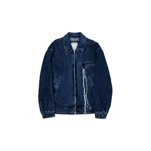 SONG FOR THE MUTE Jackets Men Denim Blue