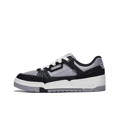 LiNing Journey 1.5 Anti Slip Wear Resistant Low Top Skateboard Shoes Men's Gray Black