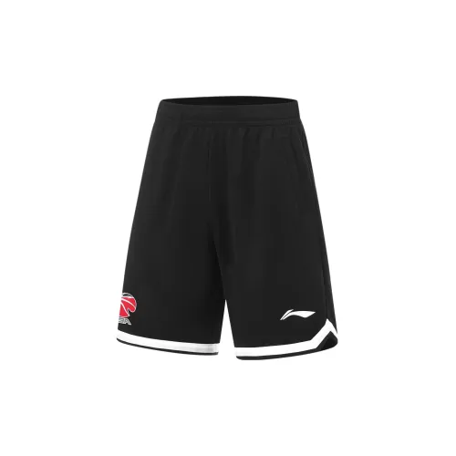 LINING CBA Collection Basketball Shorts Men Black Standard White