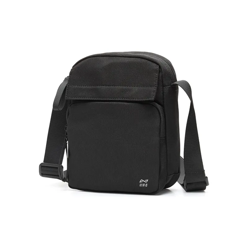 QING QI ZHE Fabric Crossbody Bag Regular Unisex Black-2