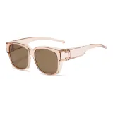 Transparent Coffee Frame with Tea Brown Lens