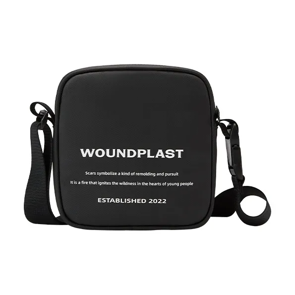 WPT PU Nylon Fabric Small Square Bag Crossbody Bags Small Size Unisex Black/Khaki/White-4