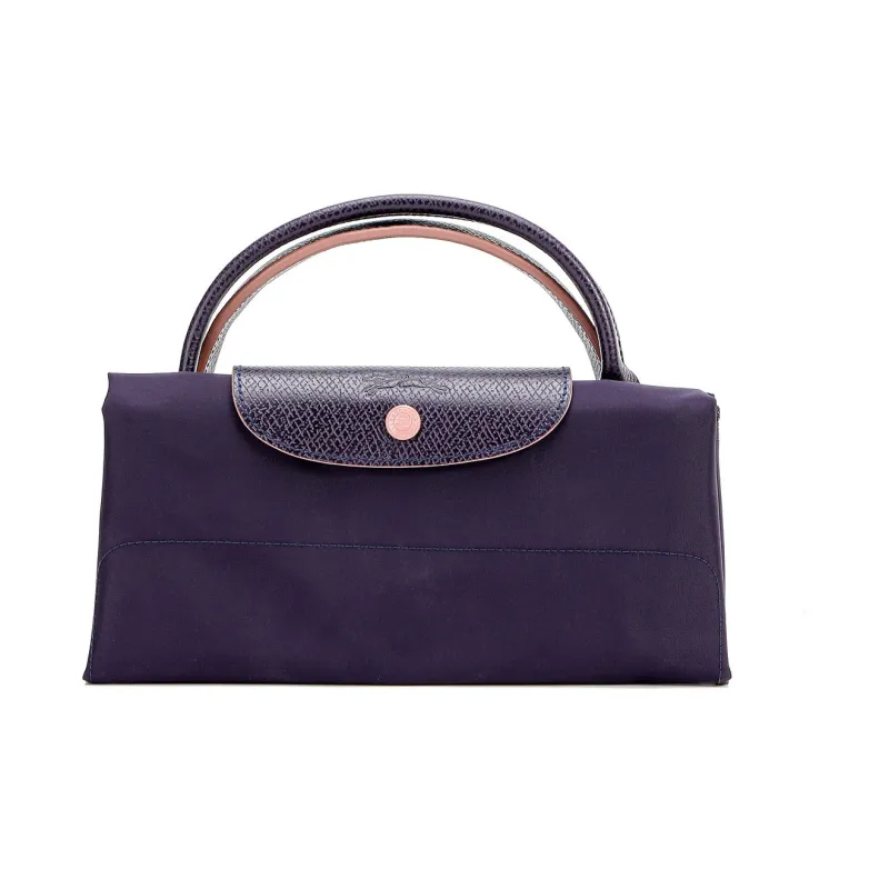 LONGCHAMP Le Pliage Club Fabric Dumpling Bag Travel Bag Handbags Large Size Women's Purple-3