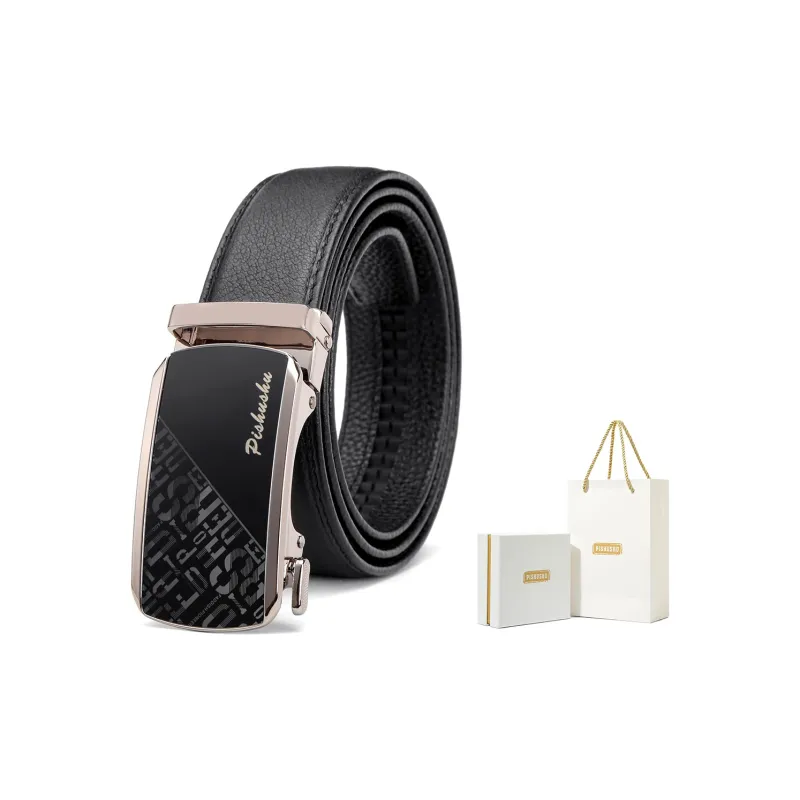 PISHUSHU Leather Belts Men-0