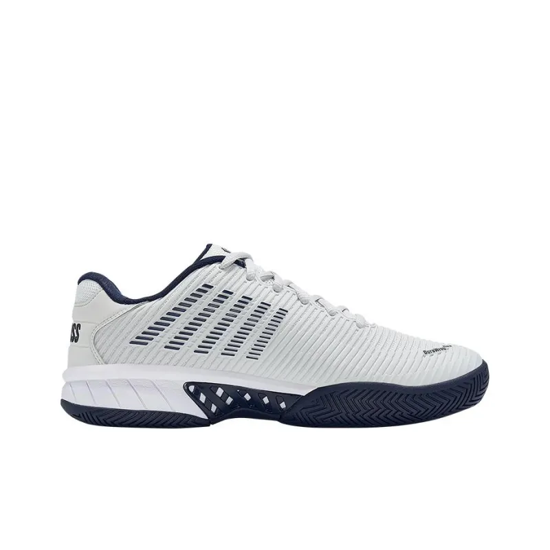 KSWISS Shock Absorbers With Slip Resistant Features Low Top Tennis Shoes Men's White Gray Blue-1