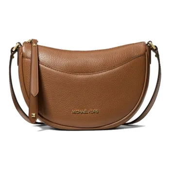 MICHAEL KORS Leather Crescent Bag, Shoulder Bag Small Size Women's Leather Brown