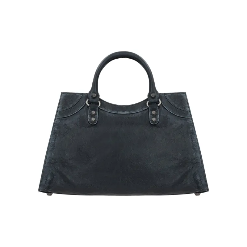 Balenciaga Neo Cagole City Lambskin Handbag Shoulder Bag Regular Women's Washed Black-2
