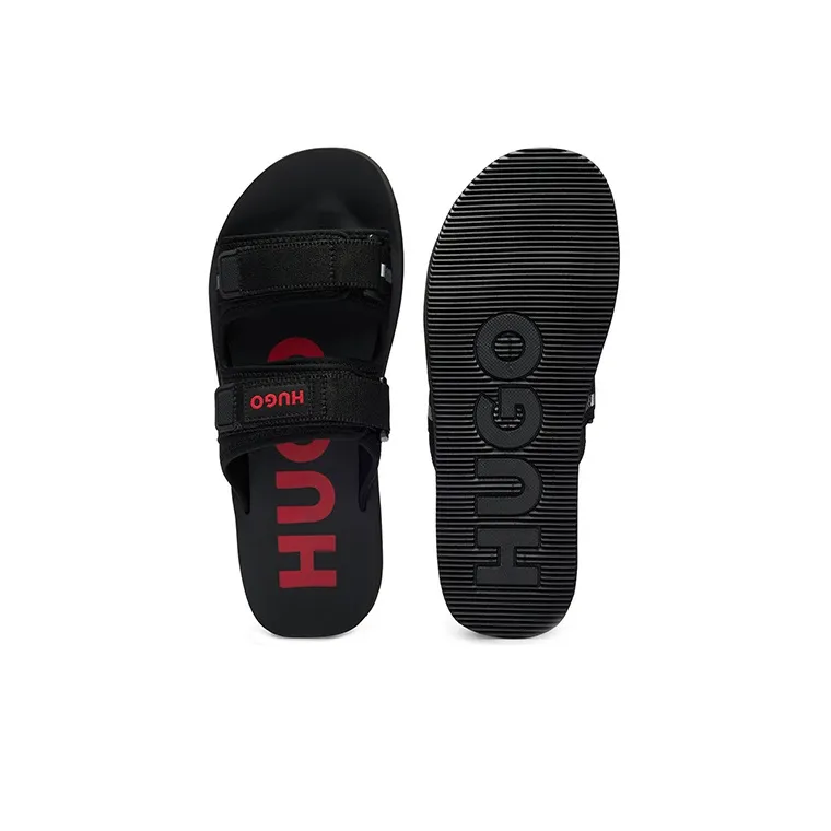 HUGO Logo-patch Open-toe Sandals-4
