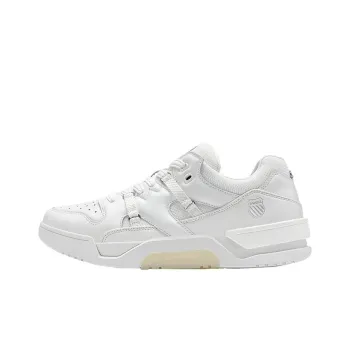 KSWISS Kraft Slip Resistant Cushioning Low Top Skateboard Shoes Men's White