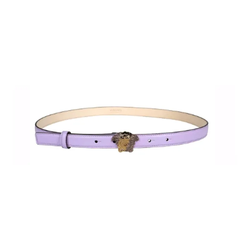 VERSACE Leather Belts Women's Purple-1
