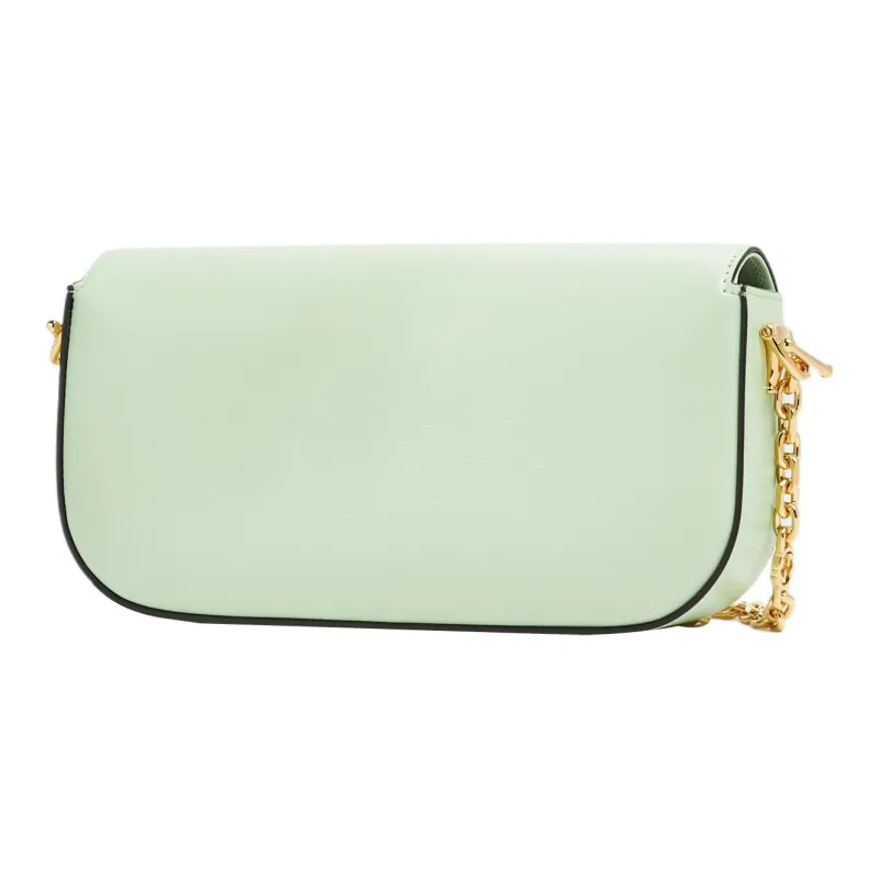 GUCCI Horsebit 1955 Leather Portable Crossbody Bag, Shoulder Bag Women's Light Green-1
