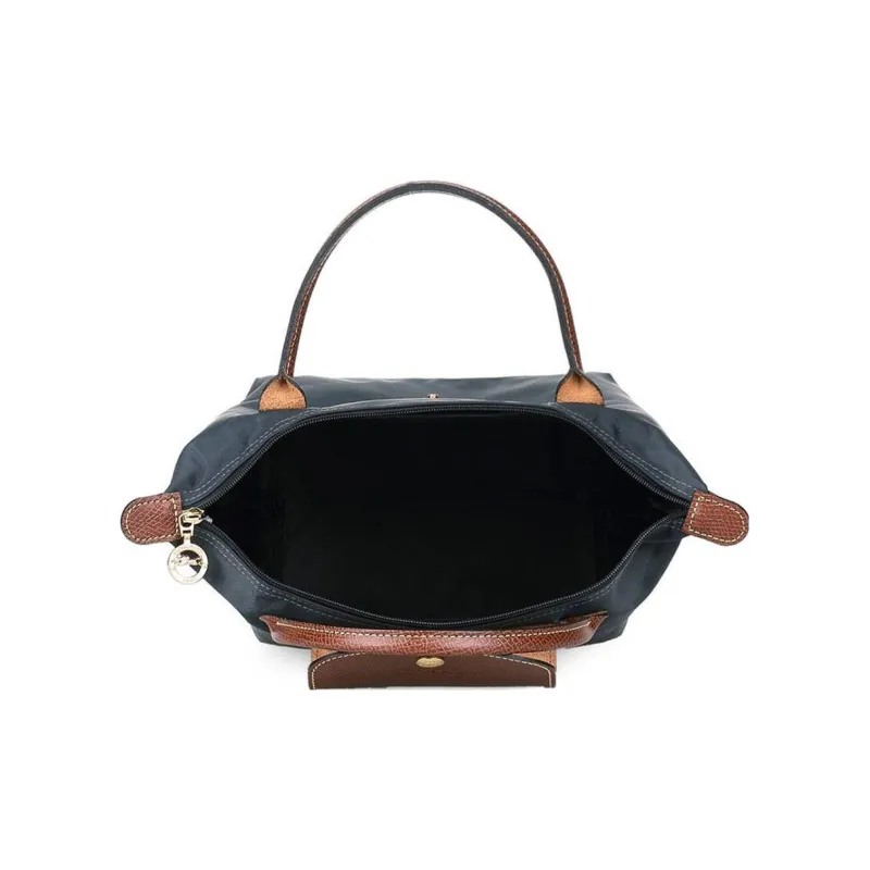 LONGCHAMP Fabric Dumpling Bag Handbags Small Size Women's Metal Gray-4