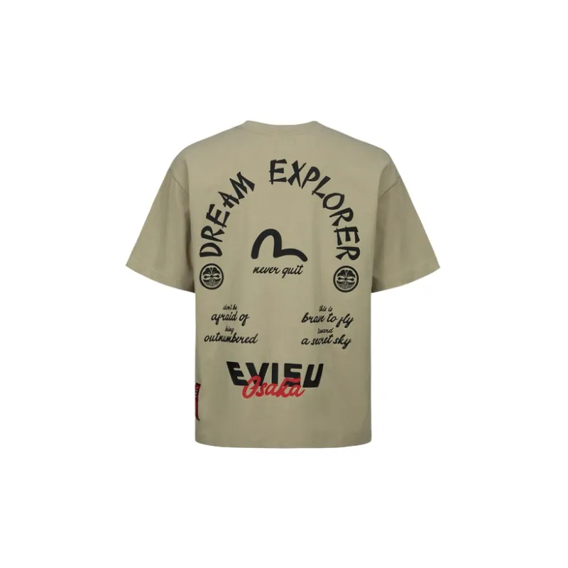 EVISU T Shirts Unisex Apricot-1