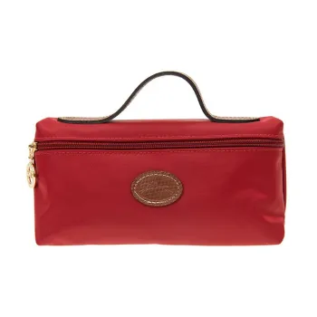 LONGCHAMP Le Pliage Canvas Makeup Bags Handbags Mini Women's Red