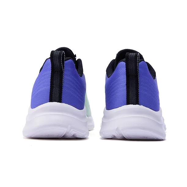 XTEP Breathable Rebound Anti Slip And Wear Resistant Low Top Running Shoes Men's White Purple Green-3