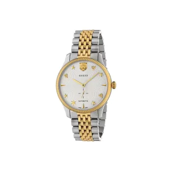 GUCCI Wrist Watch Automatic Mechanical Movement Stainless Steel Watchband White Dial Men's Watches