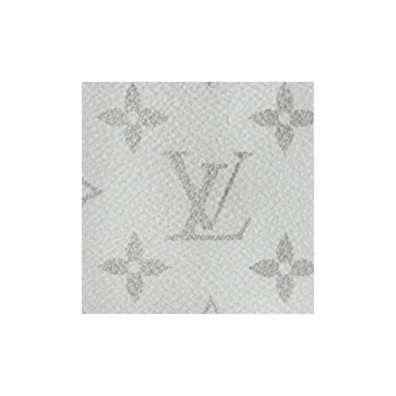 LOUIS VUITTON Brazza Wallet Monogram Antarctica Taiga White-4