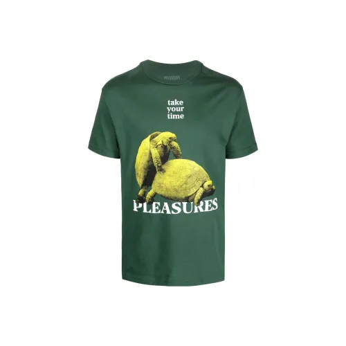 PLEASURES T-Shirts Men Green