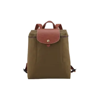 LONGCHAMP Le Pliage Fabric Backpack Women's Army Green