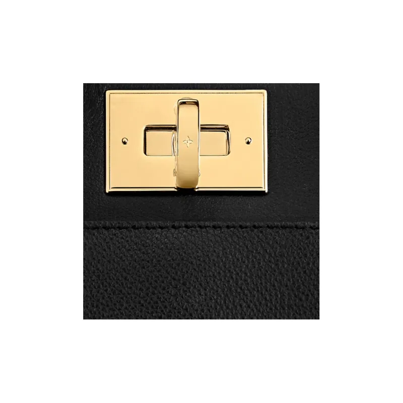 LOUIS VUITTON On My Side Calfskin Tote Bag, Shopping Bag, Shoulder Bag, Crossbody Bag, Handbag Tubas Women's Black-3