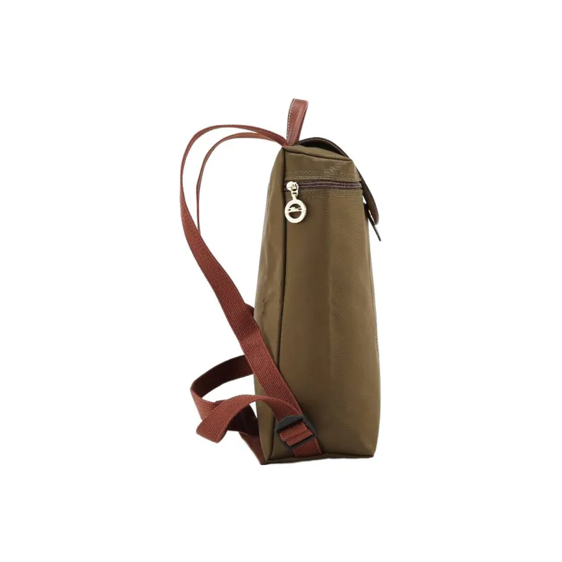 LONGCHAMP Le Pliage Fabric Backpack Women's Army Green-3