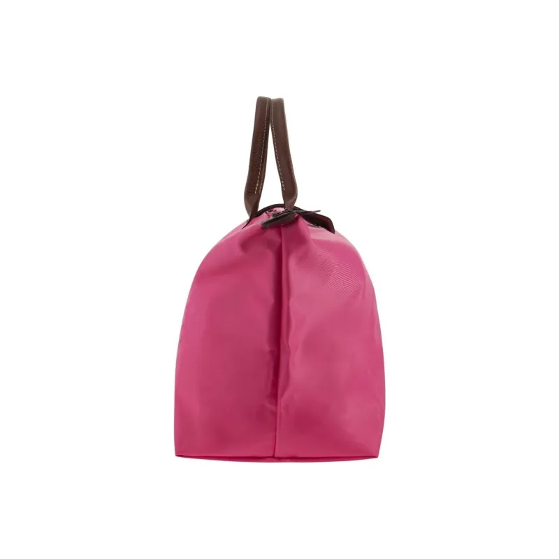 LONGCHAMP Le Pliage Cow Leather Dumpling Bag Handbags Medium Size Women's Pink-3