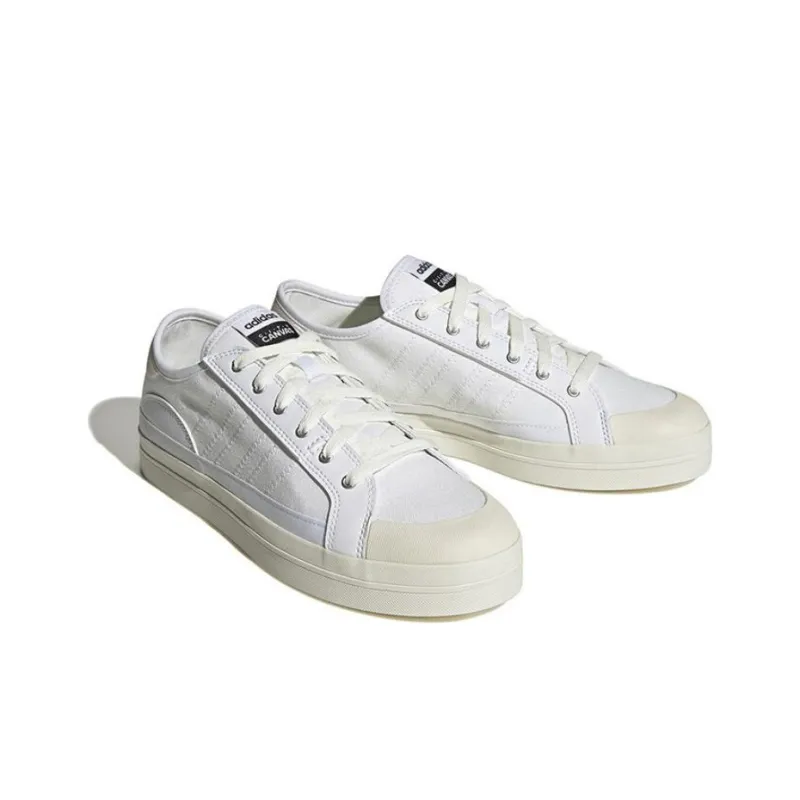 Adidas City Canvas Sneakers 'White'-2