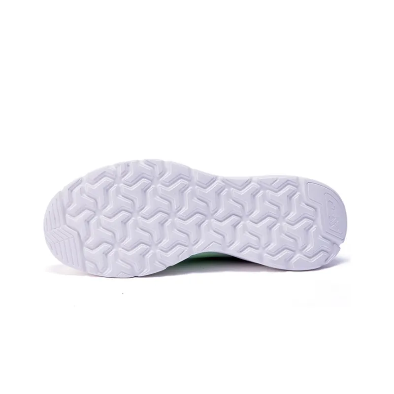 XTEP Breathable Rebound Anti Slip And Wear Resistant Low Top Running Shoes Men's White Purple Green-4