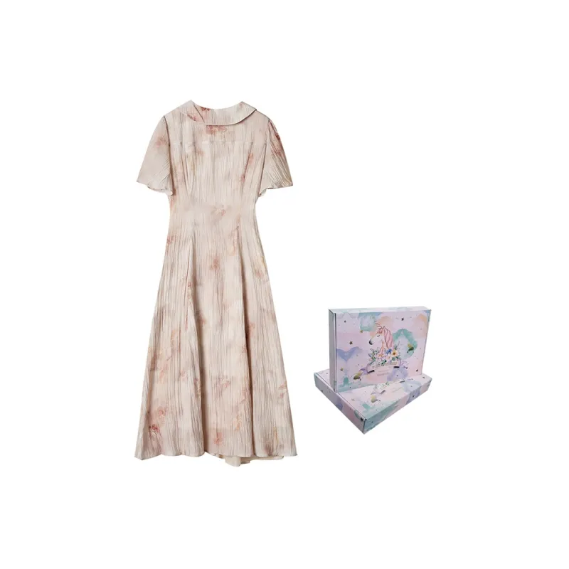 ANNECHEN Short Sleeved Dresses Women's-4