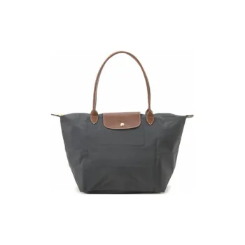 LONGCHAMP Le Pliage Fabric Dumpling Bag Tote Tote Bag Shopping Bag Shoulder Bag Handbag Large Size Women's Metal Gray