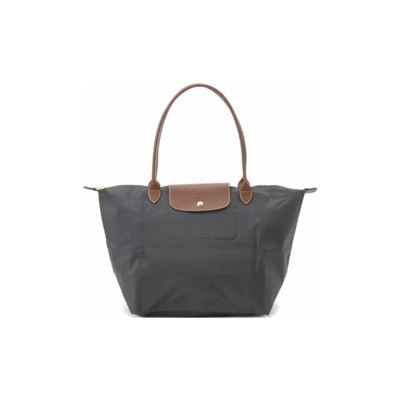 LONGCHAMP Le Pliage Fabric Dumpling Bag, Tote Bag, Shopping Bag, Shoulder Bag, Handbag Tubas Women's Metallic Gray-0