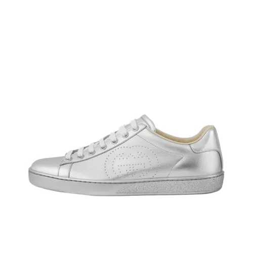 GUCCI Ace Metallic Silver Women's