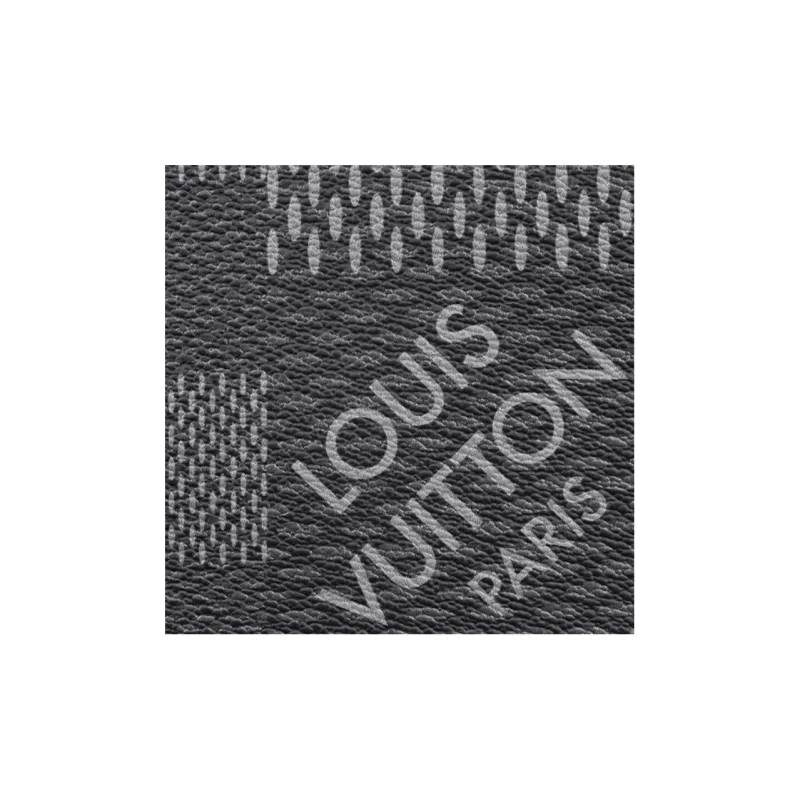 LOUIS VUITTON Pochette Voyage Coated Canvas With Cow Leather Trim Clutch Toiletry Bag Men's Graphite-4