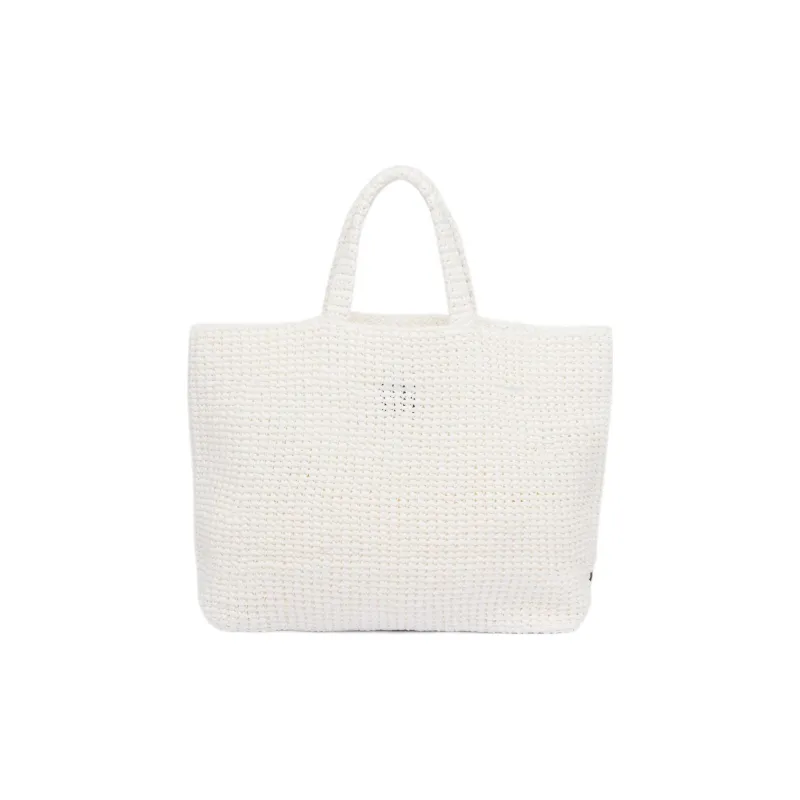 PRADA Straw And Wicker And Raffia Handbag Women's White-1