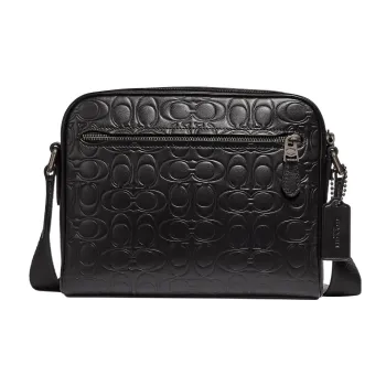 COACH Metropolitan Calfskin Camera Bag Shoulder Bag Crossbody Bag Men's Black