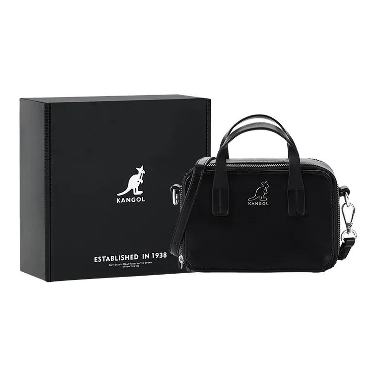 KANGOL PU Camera Bag, Tofu Bag, Handbag, Shoulder Bag, Crossbody Bag Regular Women's Multicolor-3