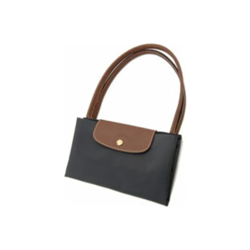 LONGCHAMP Le Pliage Fabric Dumpling Bag, Tote Bag, Shopping Bag, Shoulder Bag, Handbag Tubas Women's Metallic Gray-3