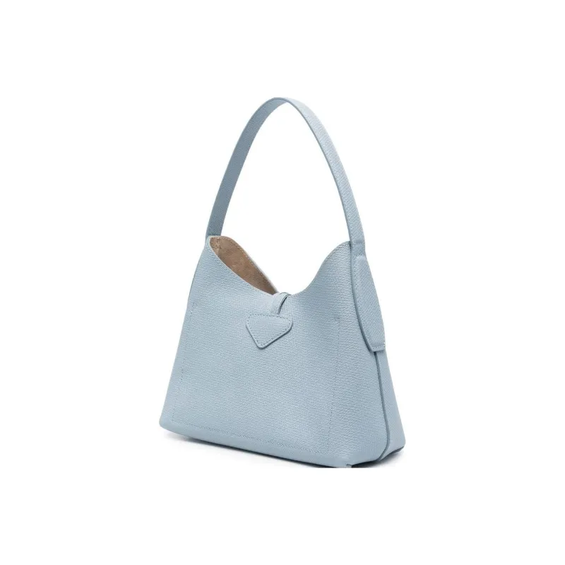 LONGCHAMP Roseau Leather Shoulder Bag Women's Cloud Blue-1