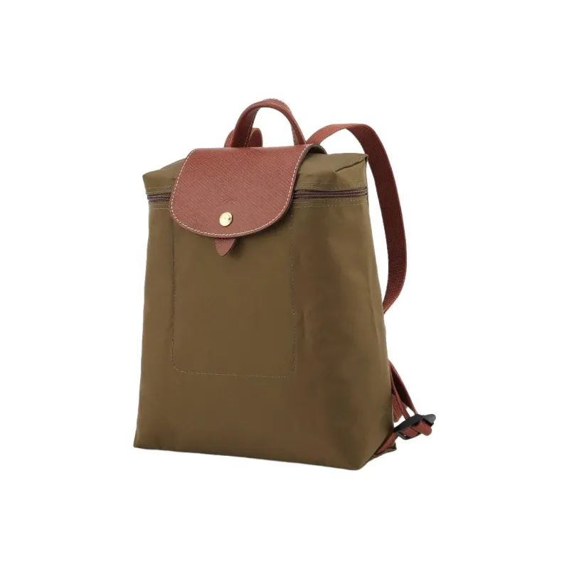 LONGCHAMP Le Pliage Fabric Backpack Women's Army Green-1
