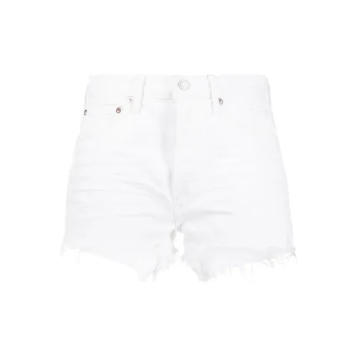 AGOLDE Frayed-hem Denim Shorts