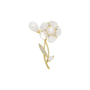 JAY Brooches Women's White