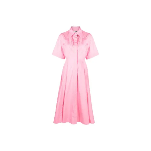 MSGM Short-Sleeved Dresses Women's Pink