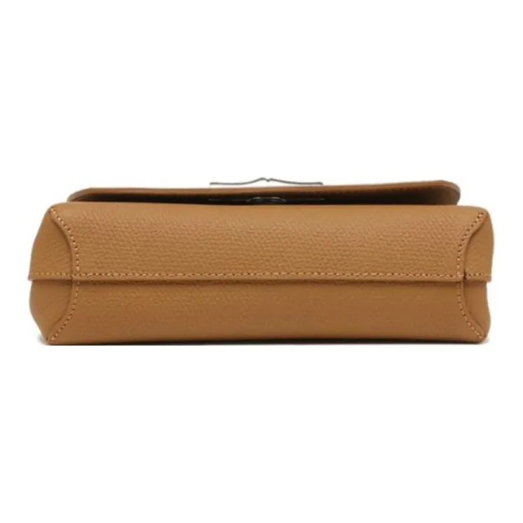 LONGCHAMP Roseau Cow Leather Shoulder Bag Crossbody Bag Regular Women's Brown-3